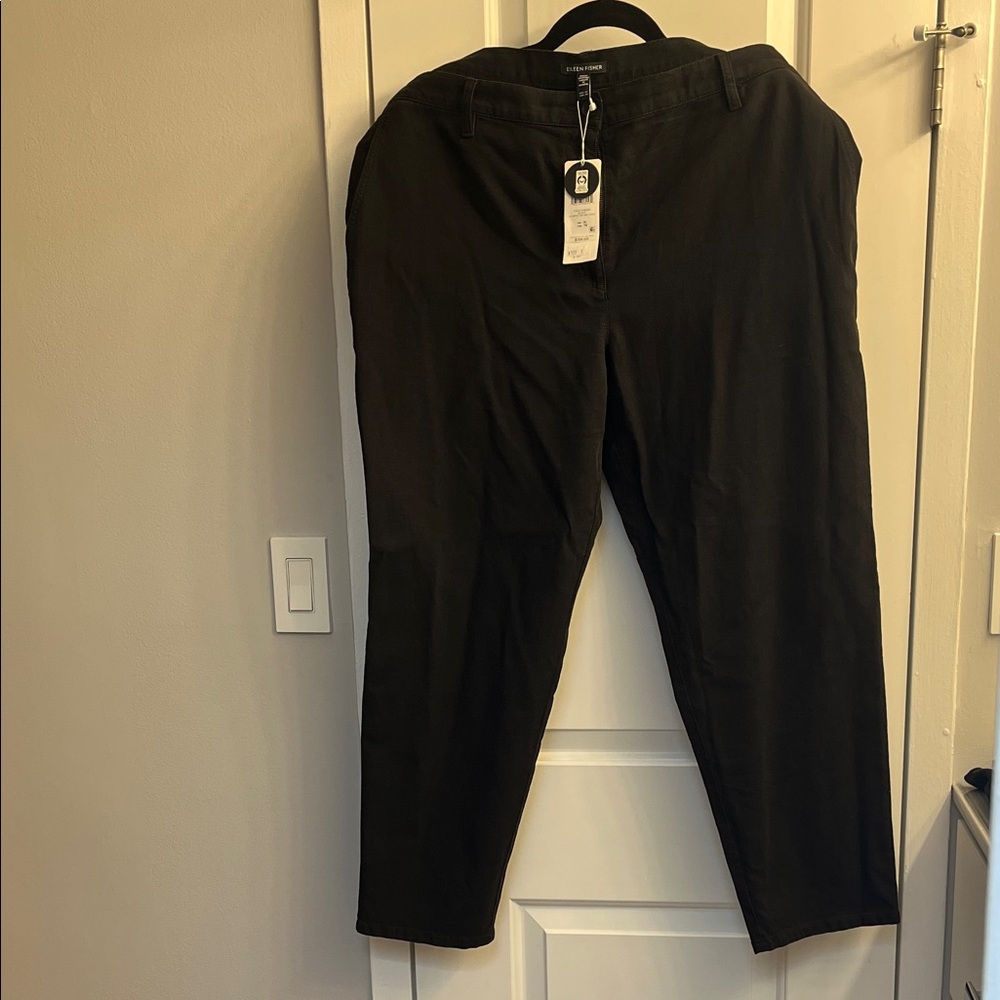 Eileen Fisher Akl Black Pants XL NWT